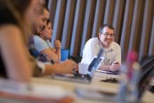 Award-winning teacher Paul Martin went from being a first-generation college student to being a professor who helped develop the Frank Batten School of Leadership and Public Policy.